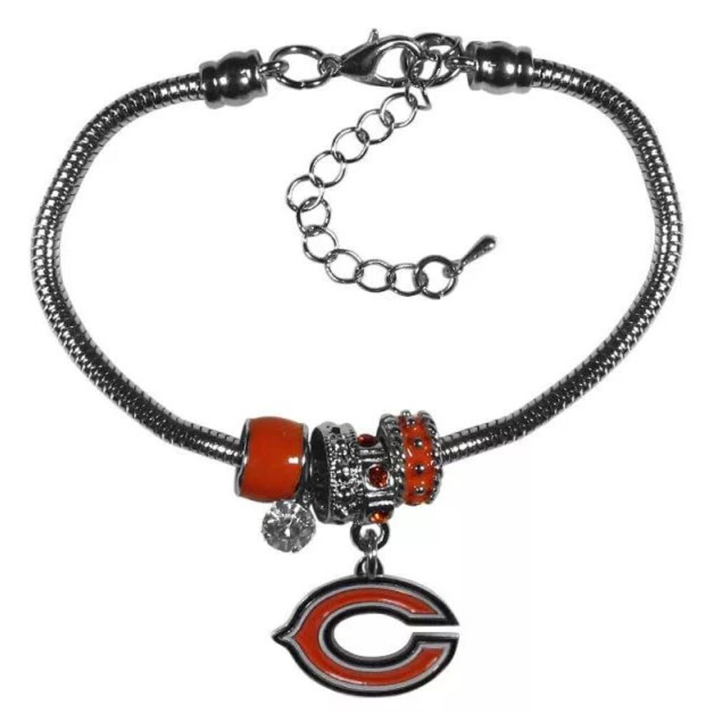 Siskiyou NFL Womens Chicago Bears Euro Bead Bracelet